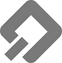 Минималистичный абстрактный логотип компании Дивный Бор в серых тонах на белом фоне