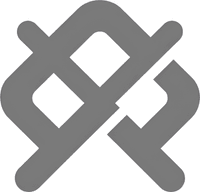 Минималистичный абстрактный логотип компании Дивный Бор в серых тонах на белом фоне
